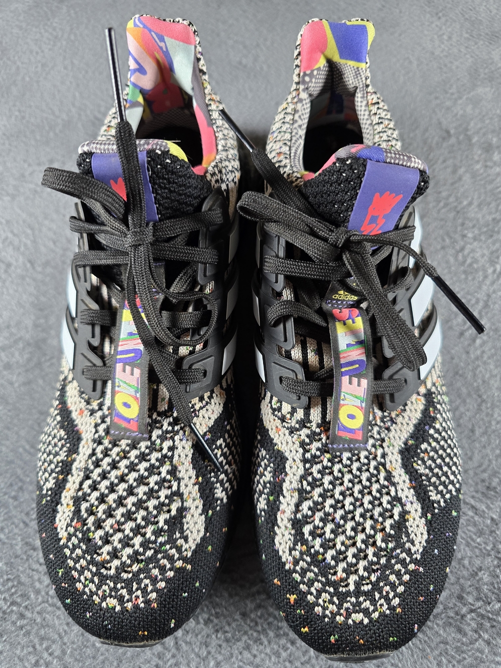 adidas Women’s Black Multicolor Knit Running Shoes